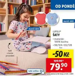 Lidl LUPILU ŠATY nabídka