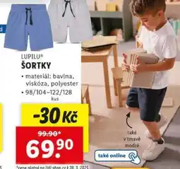 Lidl LUPILU ŠORTKY nabídka