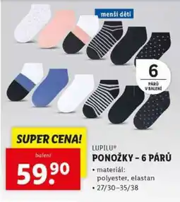 Lidl LUPILU PONOŽKY – 6 PÁRŮ nabídka