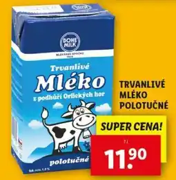 Lidl TRVANLIVÉ MLÉKO POLOTUČNÉ nabídka