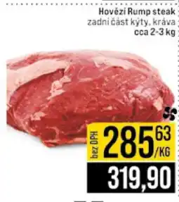 Jip Hovězí rump steak nabídka