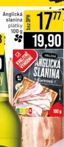 Jip Anglická slanina plátky 100 g nabídka