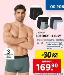 Lidl Boxerky - 3 kusy nabídka
