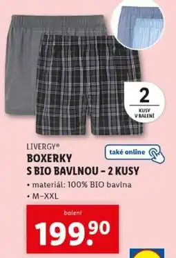 Lidl Boxerky s bio bavlnou - 2 kusy nabídka