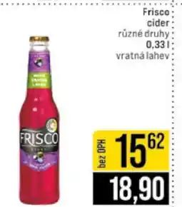Jip Frisco Cider nabídka