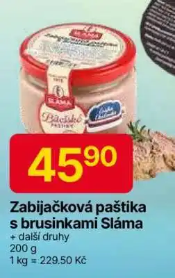 Hruška Zabijačková paštika s brusinkami Sláma nabídka
