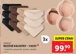 Lidl Bezešvé kalhotky - 3 kusy nabídka