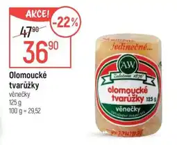 Globus Olomoucké tvarůžky – věnečky nabídka