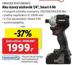 Lidl Aku rázový utahovák 1/4", Smart 4 Ah nabídka