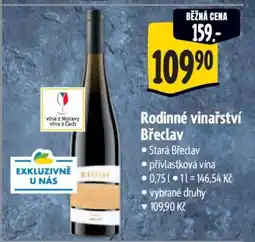 Albert Rodinné vinařství Břeclav nabídka