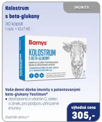 PharmaPoint Kolostrum s beta-glukany nabídka