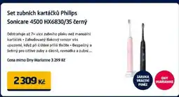 Datart Set zubních kartáčků Philips Sonicare 4500 HX6830/35 černý nabídka