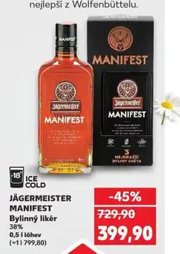 Kaufland Jagermeister nabídka