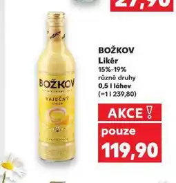Kaufland Božkov likér nabídka