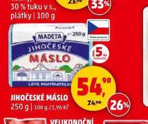 Penny Market Jihočeské máslo nabídka
