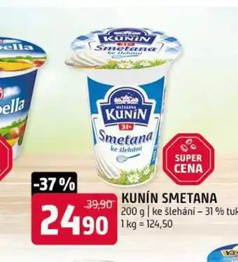 Terno Kunín smetana nabídka
