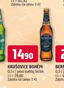 Terno Pivo krušovice bohém nabídka