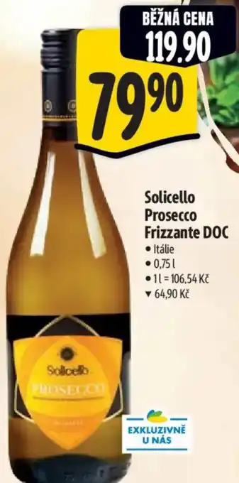 Albert Solicello Prosecco Frizzante DOC nabídka