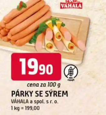 Trefa Párky se sýrem nabídka