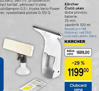 Tesco Kärcher Čistič oken doba provozu baterie: 25 min, zásobník 100 ml nabídka