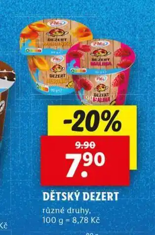 Lidl Dětský dezert nabídka