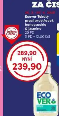 Tesco Ecover Tekutý prací prostředek honeysuckle & jasmine nabídka
