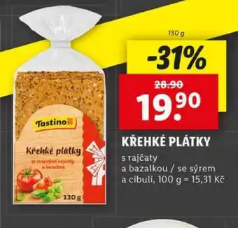 Lidl Tastino Křehké plátky nabídka