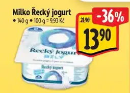 Albert Milko Řecký jogurt nabídka