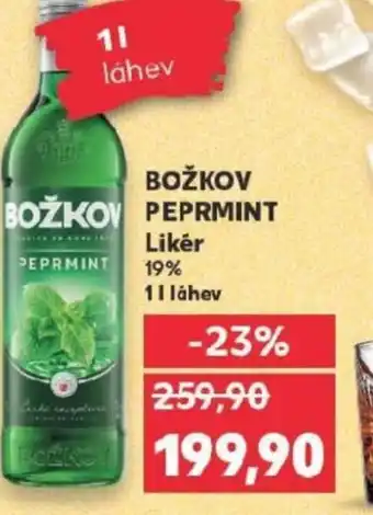 Kaufland BOŽKOV PEPRMINT Likér nabídka