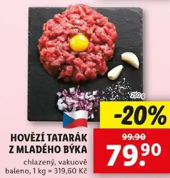 Lidl HOVĚZÍ TATARÁK Z MLADÉHO BÝKA, 250 g nabídka