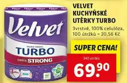 Lidl VELVET KUCHYŇSKÉ UTĚRKY, 340 útržků nabídka