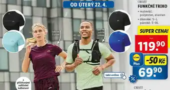 Lidl FUNKČNÍ TRIKO nabídka
