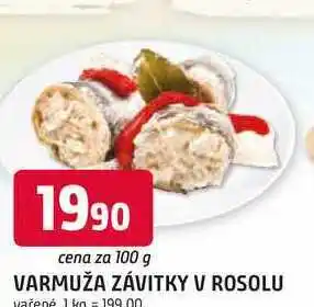 Trefa VARMUŽA ZÁVITKY V ROSOLU vařené 100g nabídka