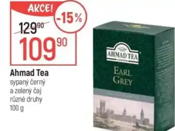 Globus Ahmad Tea sypaný černý a zelený čaj nabídka