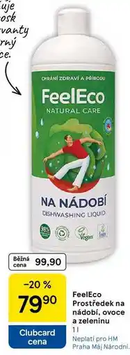 Tesco FeelEco Prostředek na nádobí, ovoce a zeleninu, 1 l nabídka