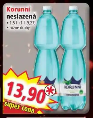 Norma Korunní neslazená nabídka