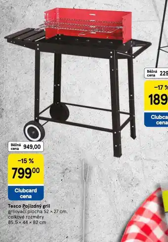 Tesco Pojízdný gril nabídka