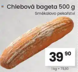 Kubík potraviny Chlebová bageta nabídka