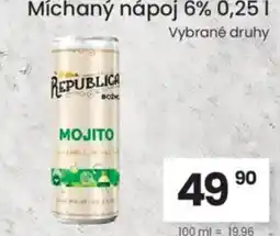 Kubík potraviny Míchaný nápoj 6% nabídka