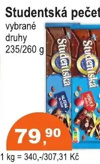 COOP DISKONT Studentská pečeť' nabídka