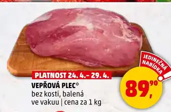 Penny Market Vepřová plec nabídka