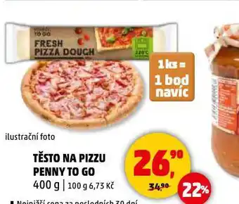 Penny Market Těsto na pizzu nabídka
