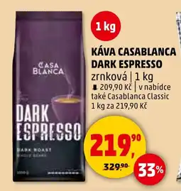 Penny Market Káva Casablanca dark espresso nabídka