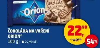 Penny Market Čokoláda na vaření Orion nabídka