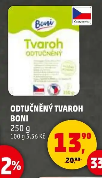 Penny Market Odtučněný tvaroh Boni nabídka