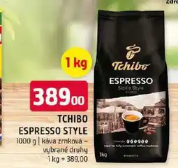Terno Tchibo espresso style nabídka
