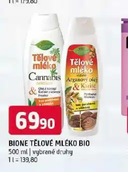 Terno Bione tělové mléko bio nabídka