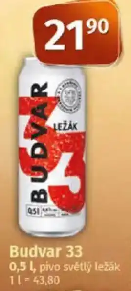 Coop BUDVAR 33 nabídka