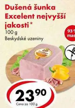 CBA Dušená šunka Excelent nejvyšší jakosti, 100 g nabídka