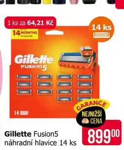 Teta Gillette Fusion5 náhradní hlavice 14 ks nabídka